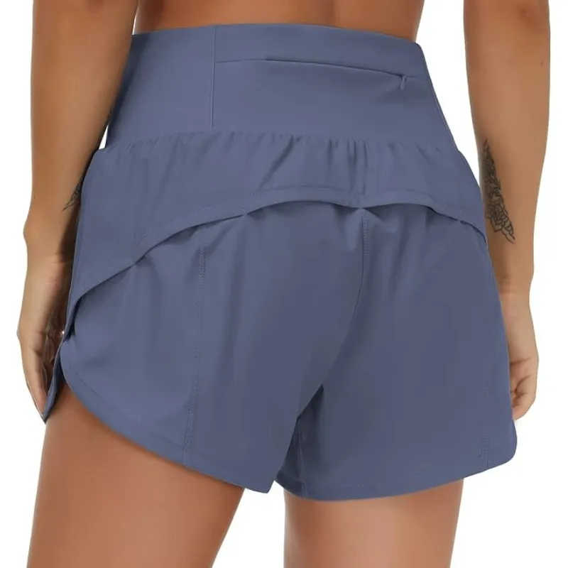 Active Running Shorts For Quick-Dry Stretch Fit With Mesh Liner