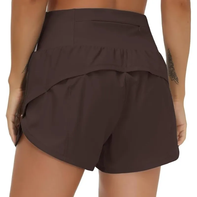 Active Running Shorts For Quick-Dry Stretch Fit With Mesh Liner