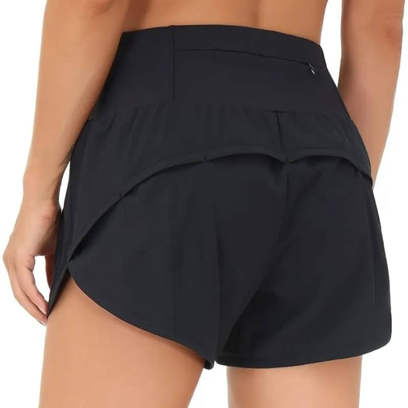 Active Running Shorts For Quick-Dry Stretch Fit With Mesh Liner
