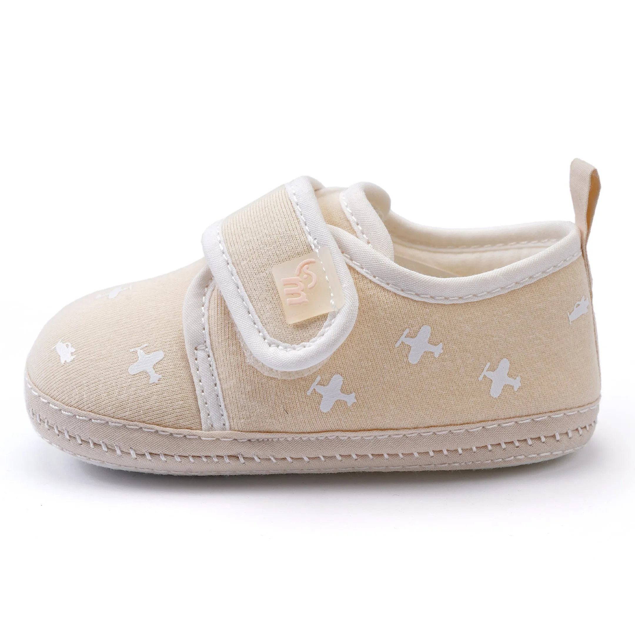 Baby Booties Airplane Beige - Sunshine