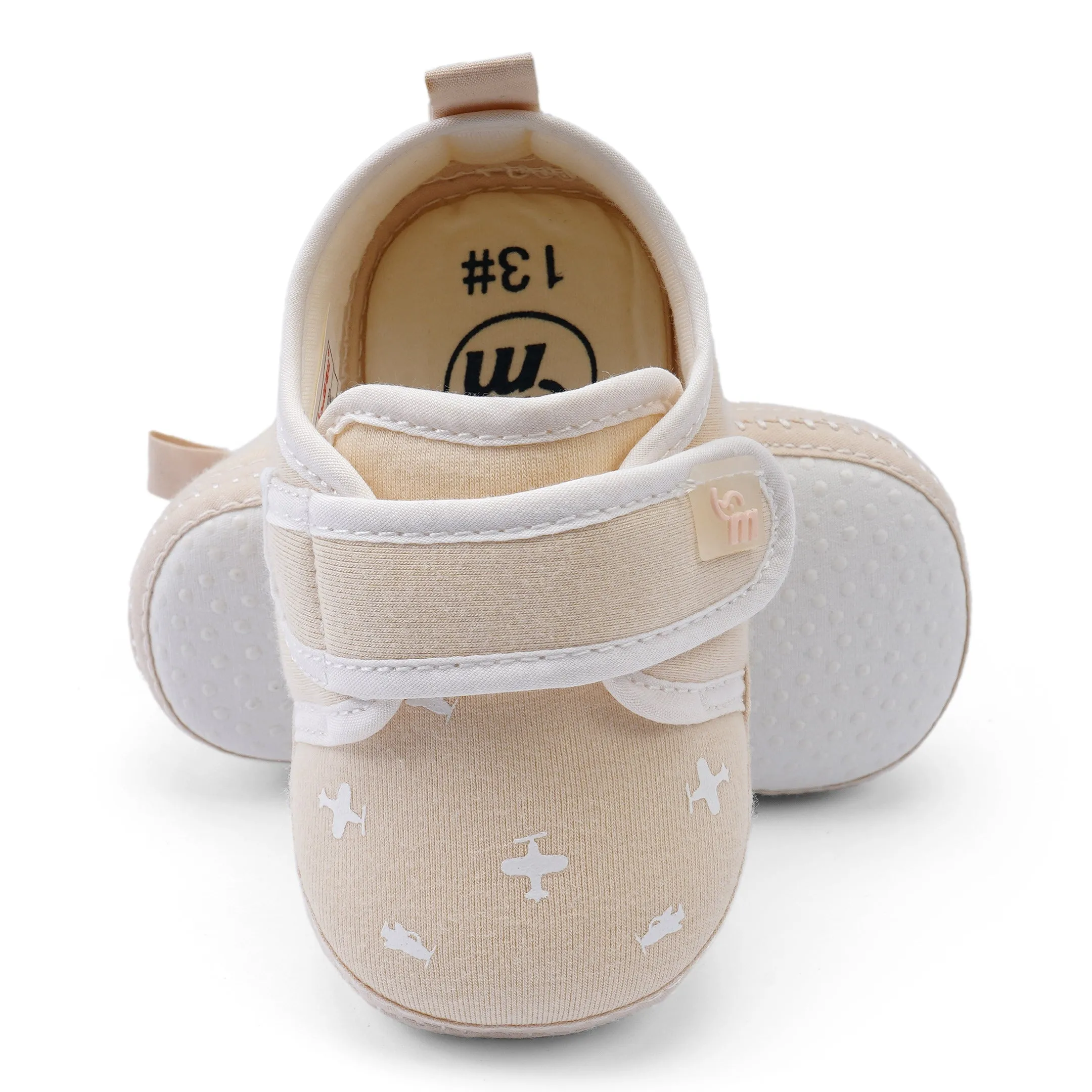 Baby Booties Airplane Beige - Sunshine