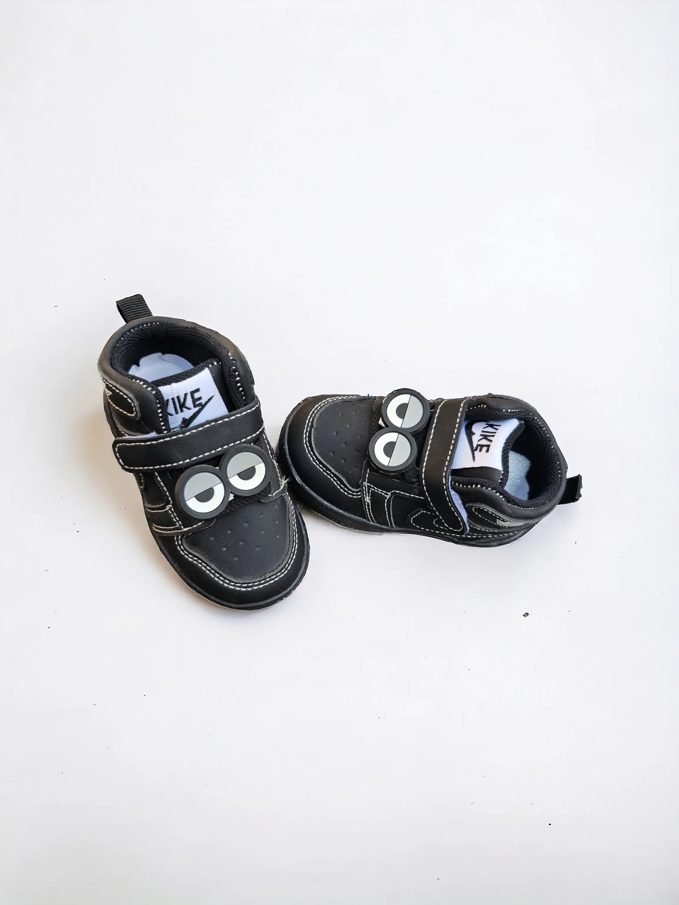 Black Smiley Jordan Shoes