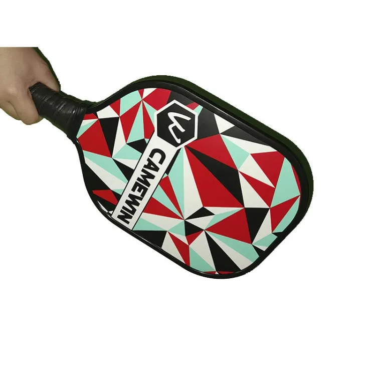 CAMEWIN  Carbon Fiber Pickleball Racket Set Include 2 Paddles 4 Balls 4 Hand Glue 1 Cover Bag(Red)