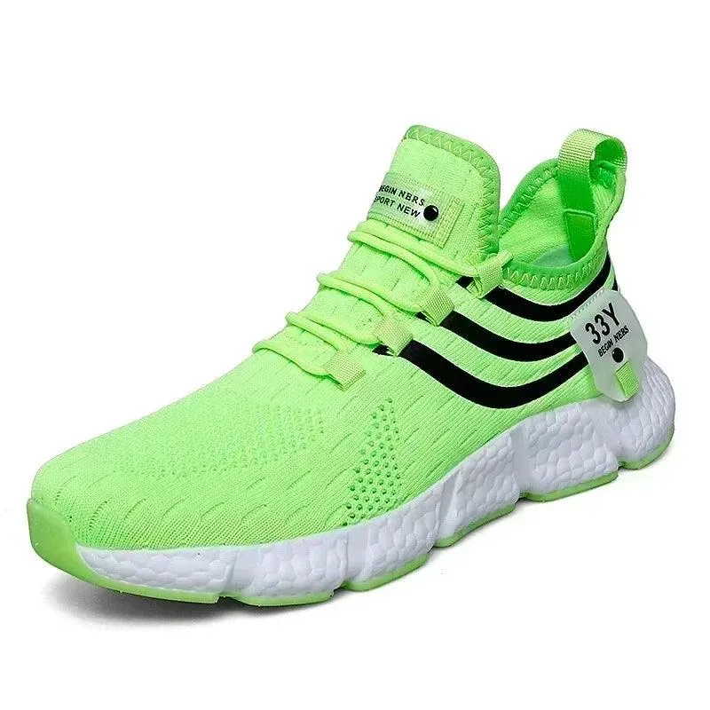 CARAUANA Zapatos Unisex Athletic Walking Shoes - Breathable Lace-Up Mesh, Various Colors & Plus Sizes
