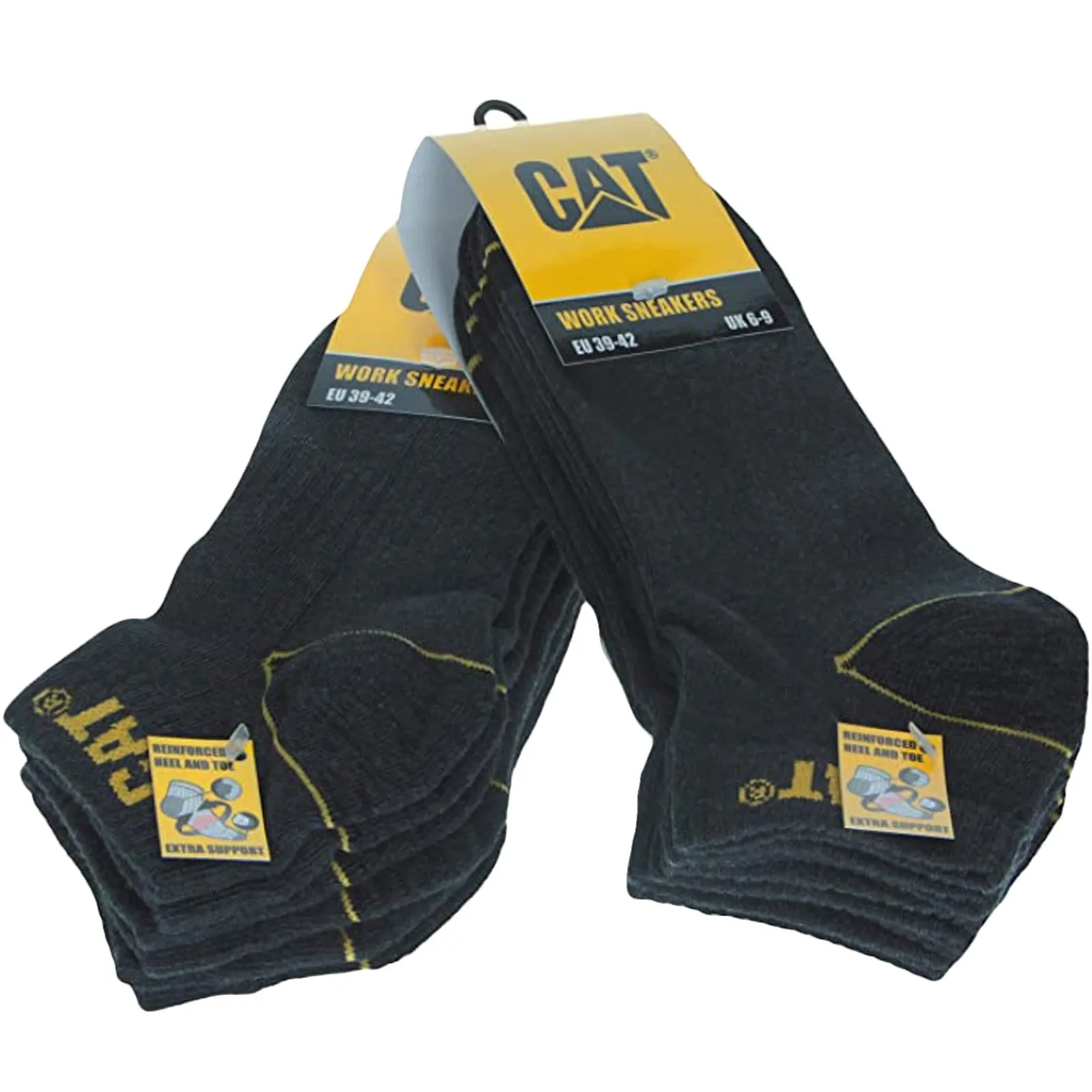 CAT Caterpillar 6-Pack Ankle Socks