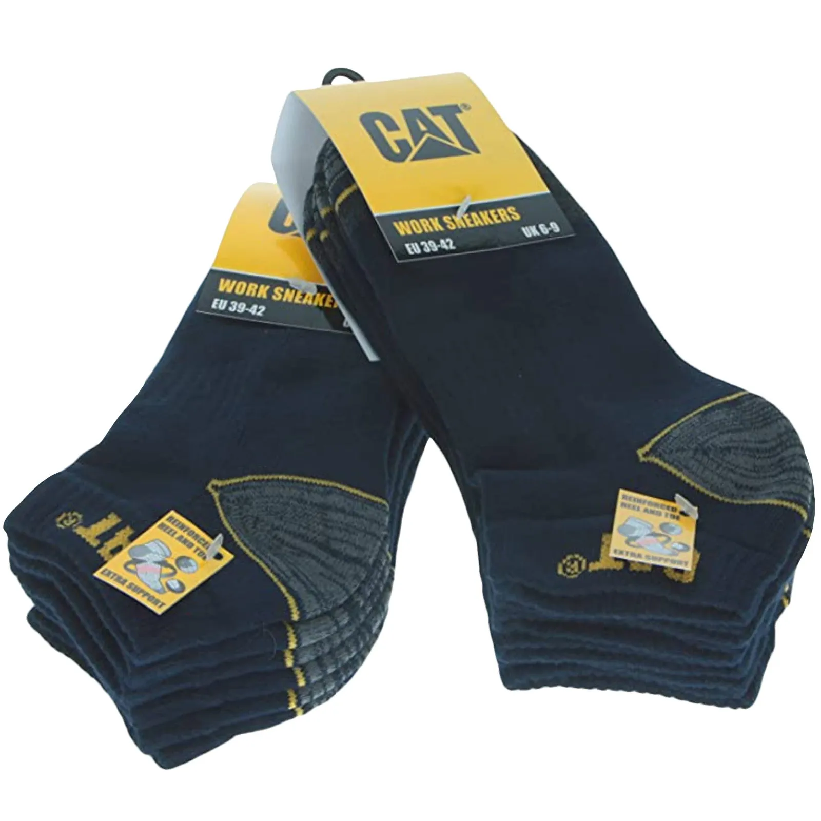 CAT Caterpillar 6-Pack Ankle Socks