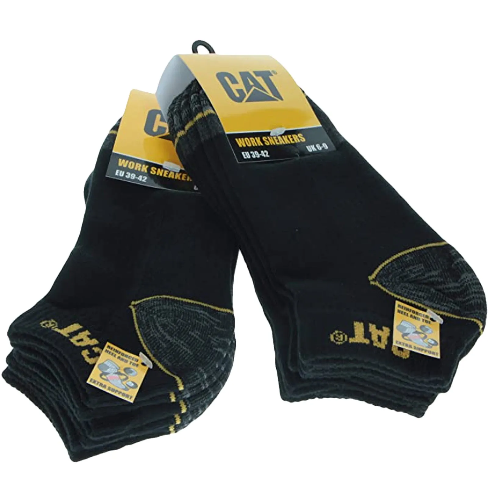 CAT Caterpillar 6-Pack Ankle Socks