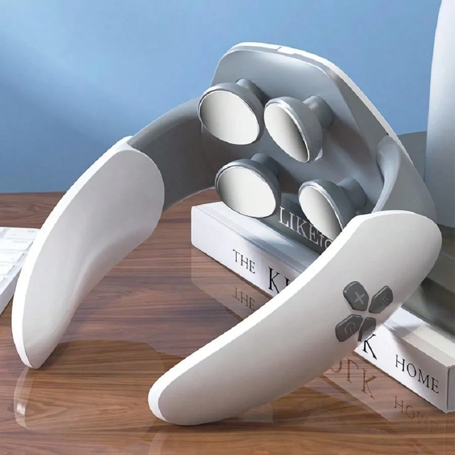 Cervical Spine Massager, Hot Compress Neck Protection Device, Microcurrent Pulse Tapping Shoulder And Neck Physiotherapy Device, Cervical Spine Device