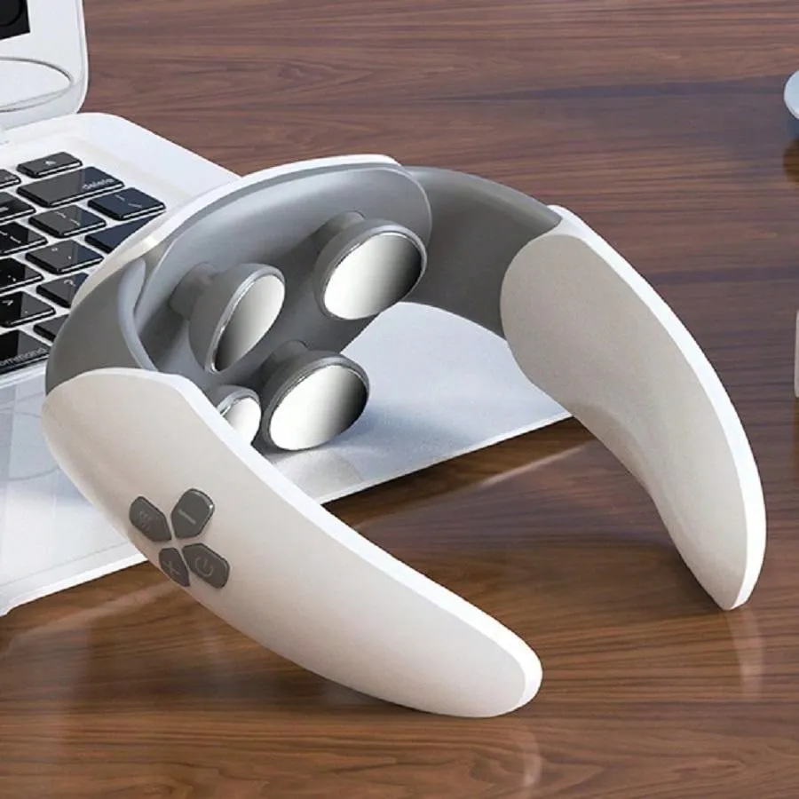 Cervical Spine Massager, Hot Compress Neck Protection Device, Microcurrent Pulse Tapping Shoulder And Neck Physiotherapy Device, Cervical Spine Device