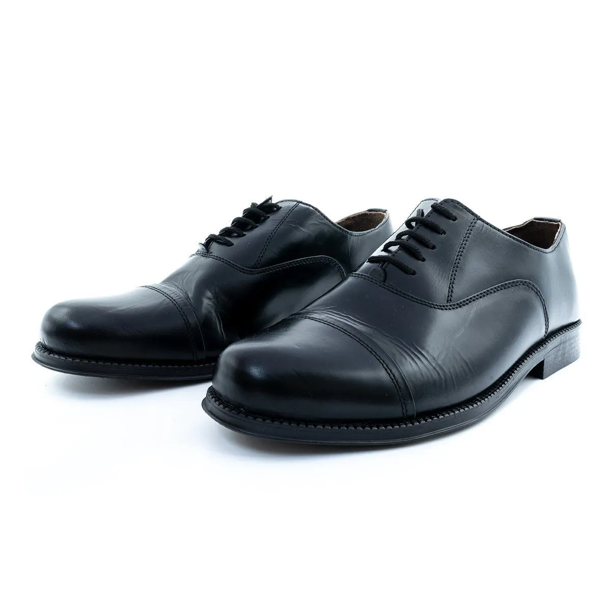 Clifford James Oxford Formal Lace Ups Leather Black Colour For Men