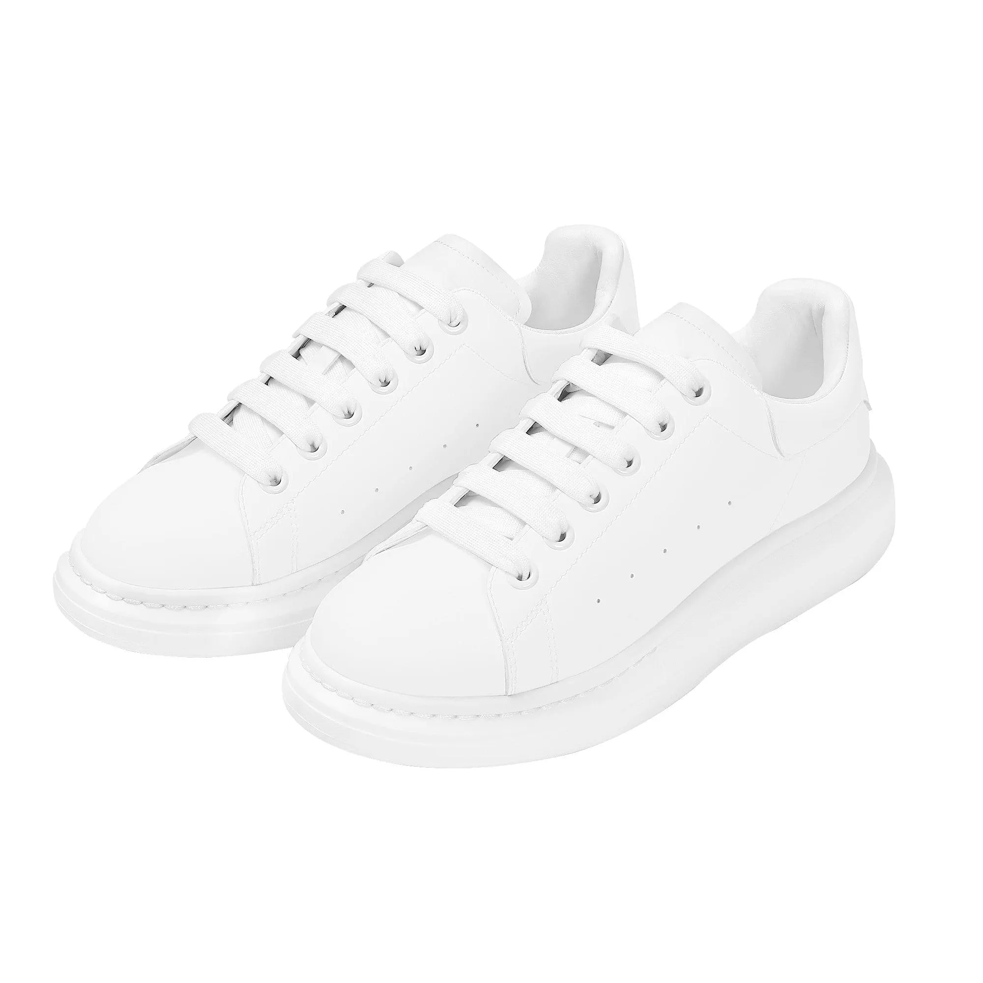 Custom Heighten Low Top Shoes - White D69