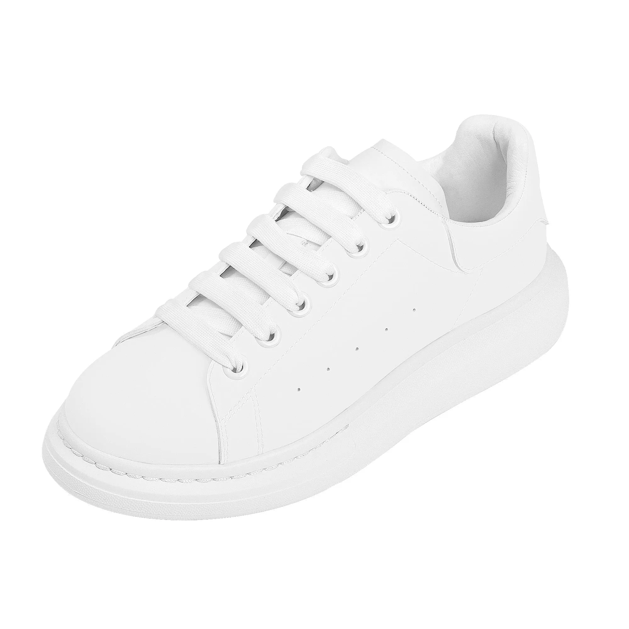 Custom Heighten Low Top Shoes - White D69