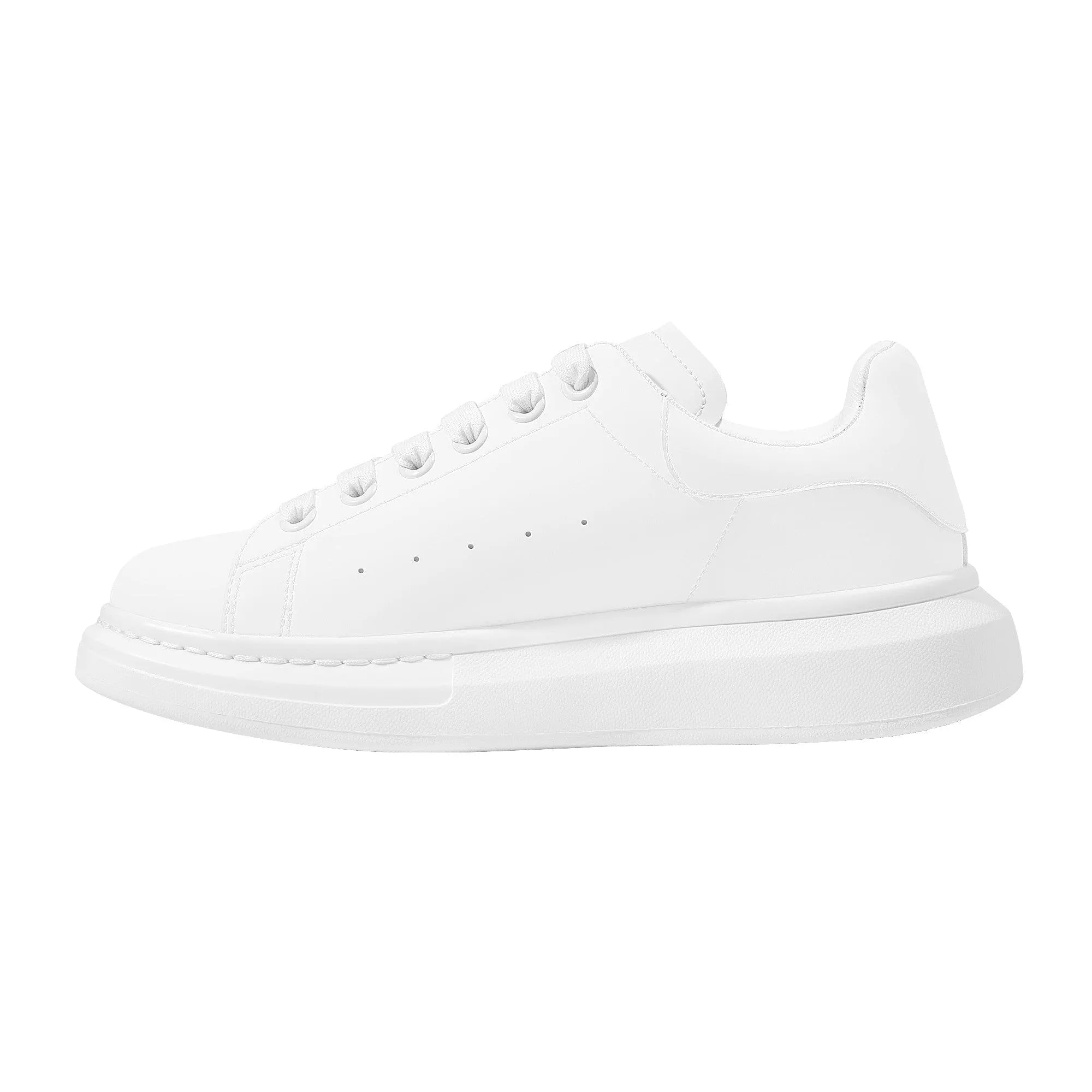 Custom Heighten Low Top Shoes - White D69