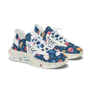 Dancing Fruit and Berries Women's Mesh Sneakers