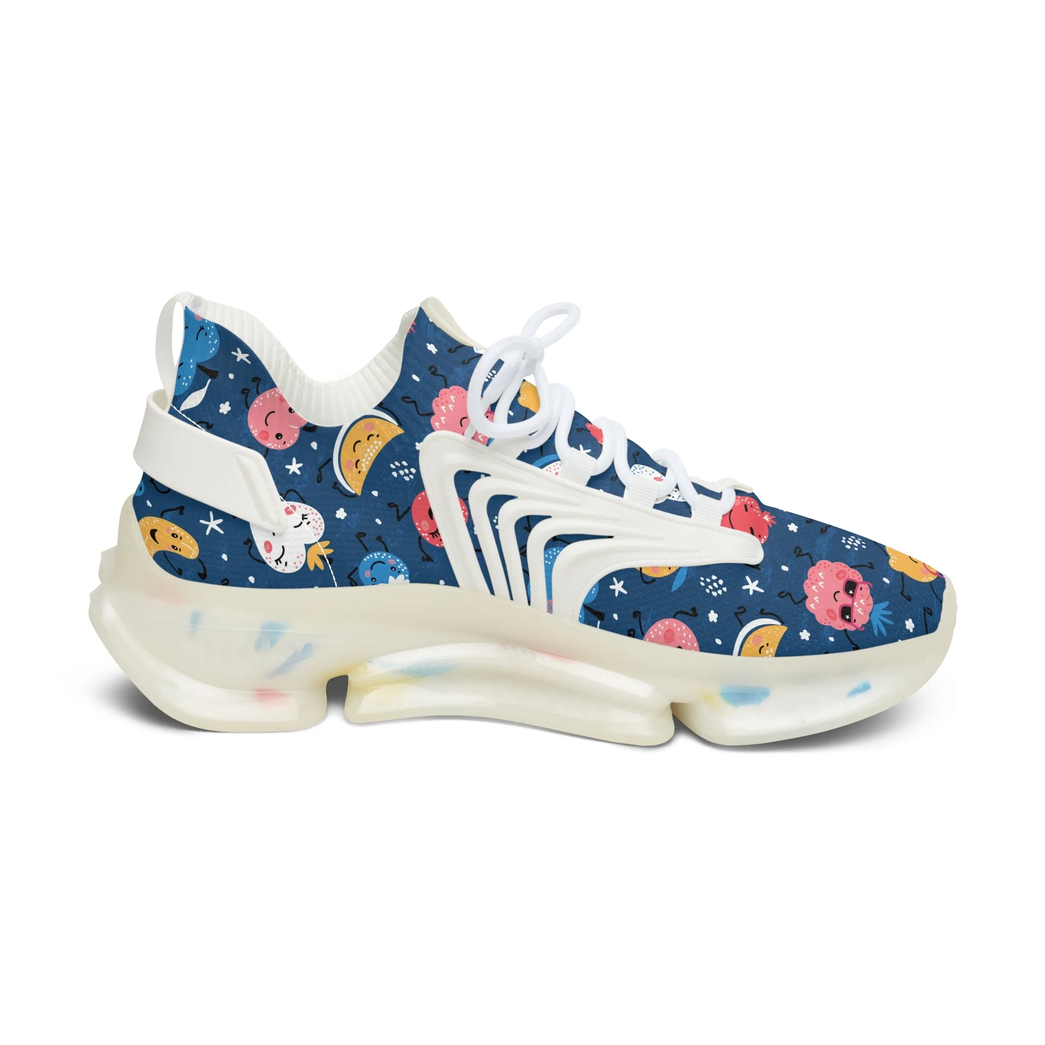 Dancing Fruit and Berries Women's Mesh Sneakers
