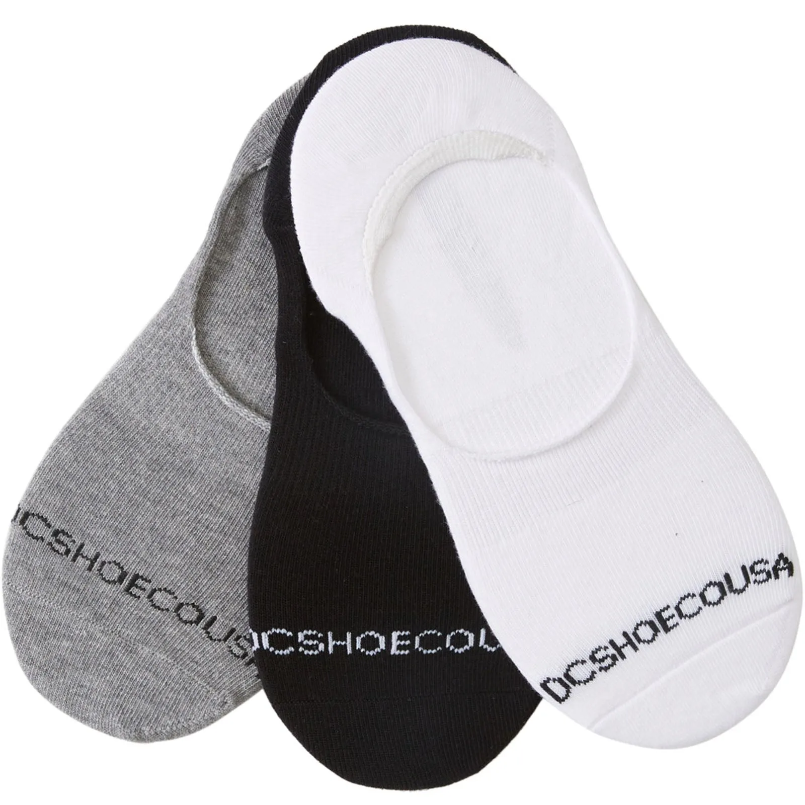 DC Shoes Liner Mens 3 Pack Ankle Socks - Multi