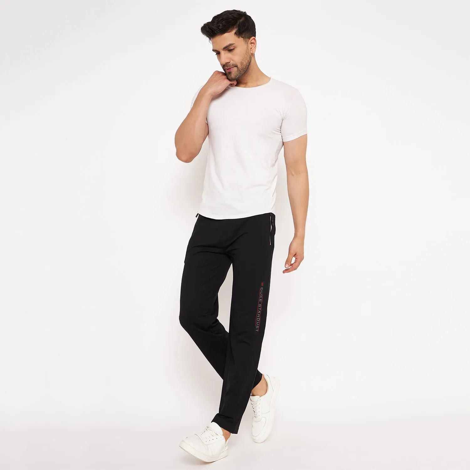 Duke Stardust Men Solid Track Pant (LF5692)