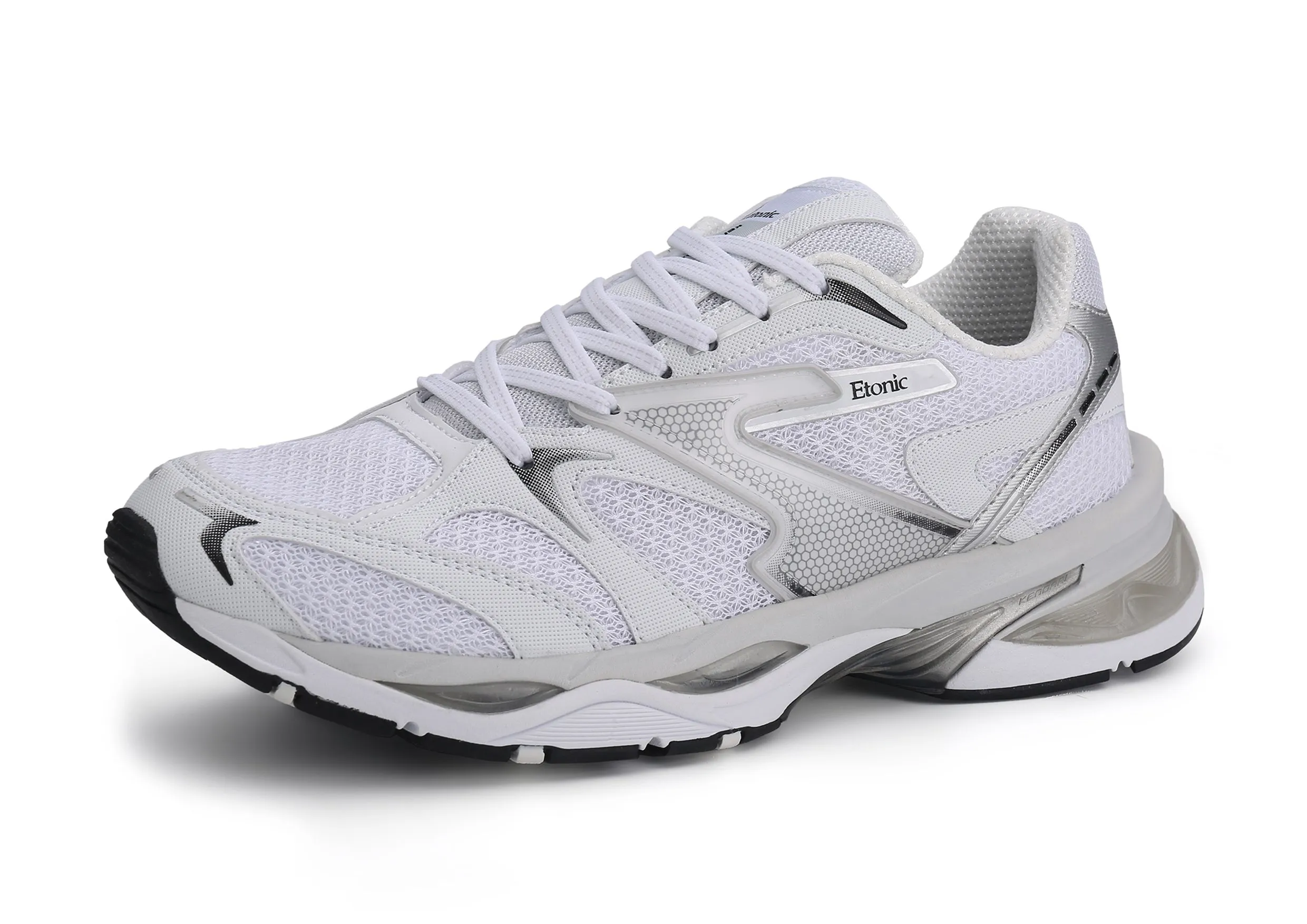 Etonic Kendari 3.0 sneakers in white leather and white mesh.