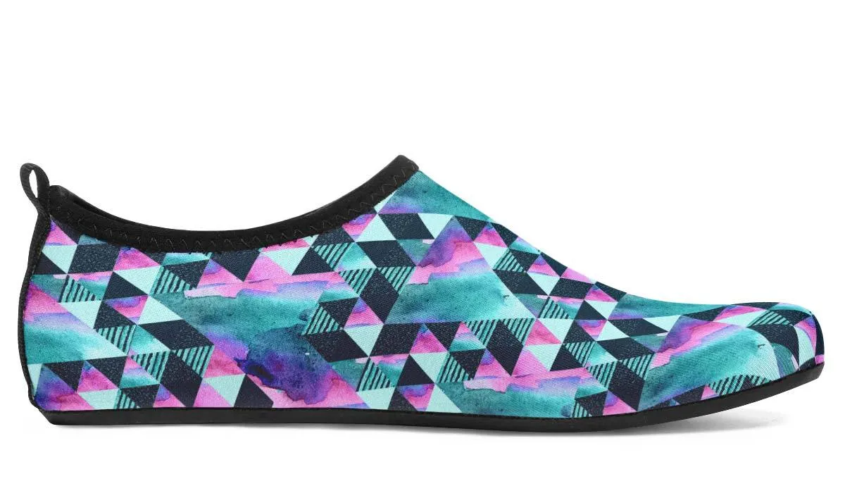 Geometric Watercolor Turquoise