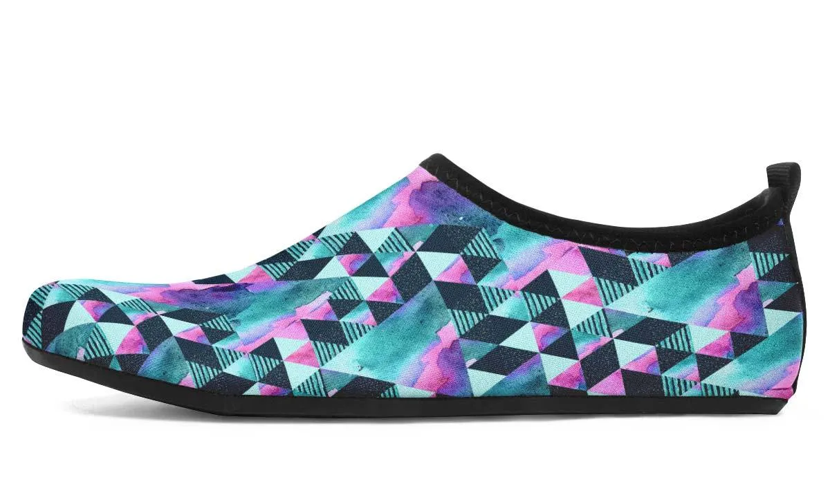 Geometric Watercolor Turquoise
