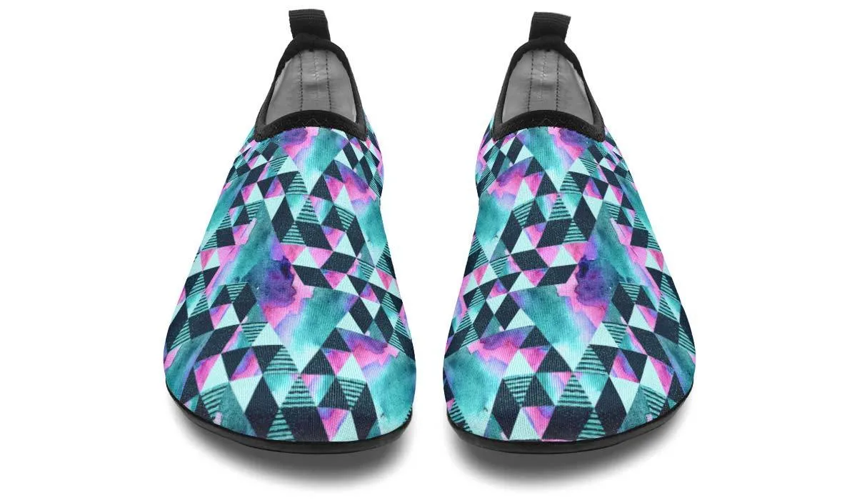 Geometric Watercolor Turquoise