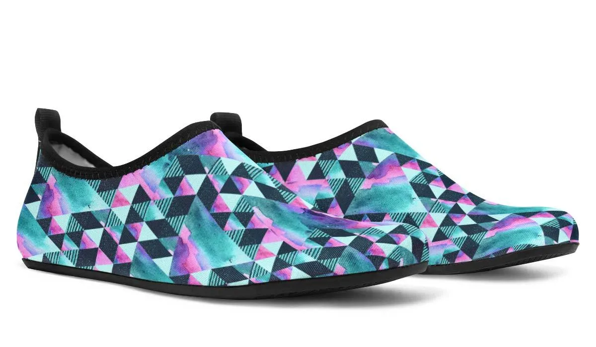 Geometric Watercolor Turquoise