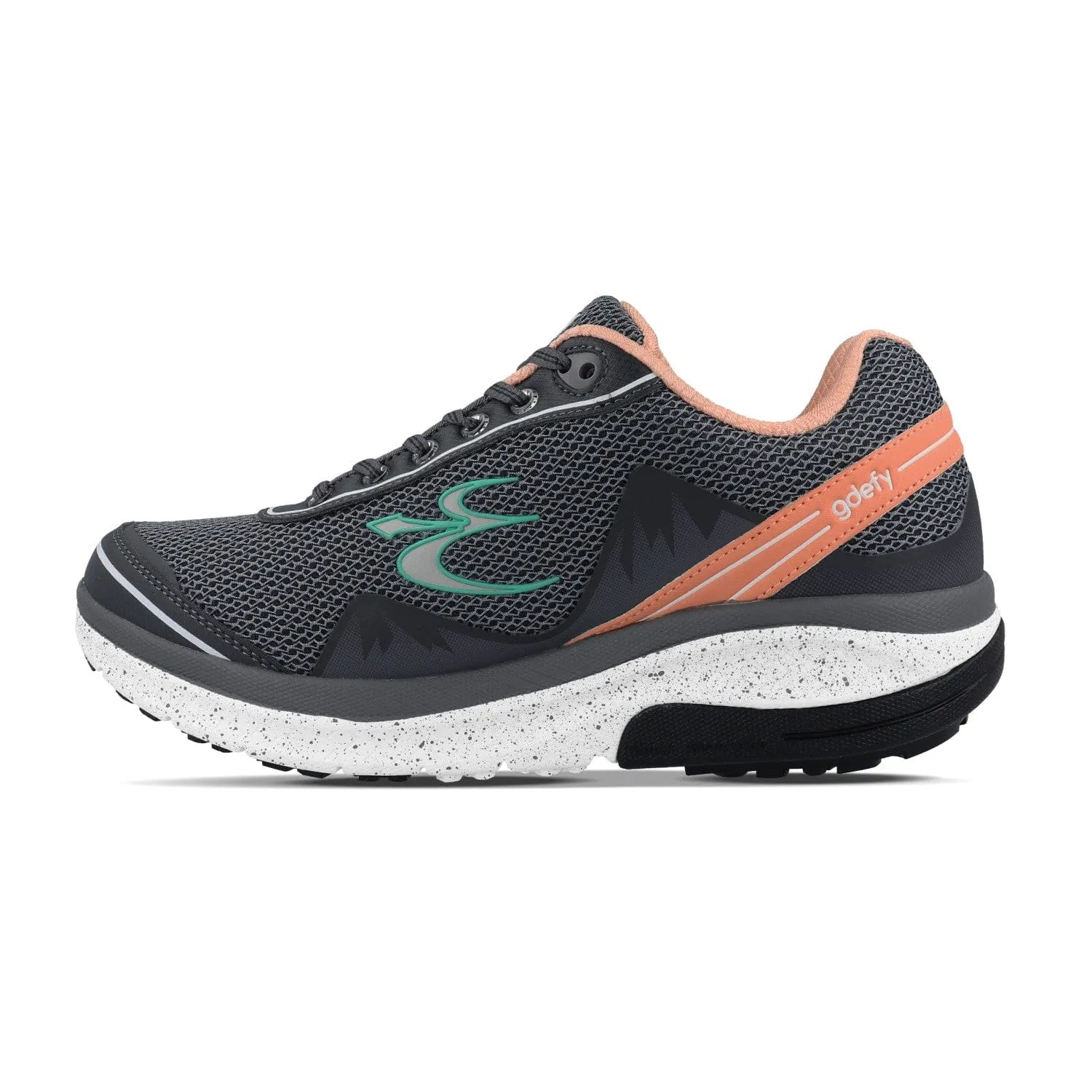 Gravity Defyer Women's Mighty Walk Athletic Shoes- Grey/ Pink
