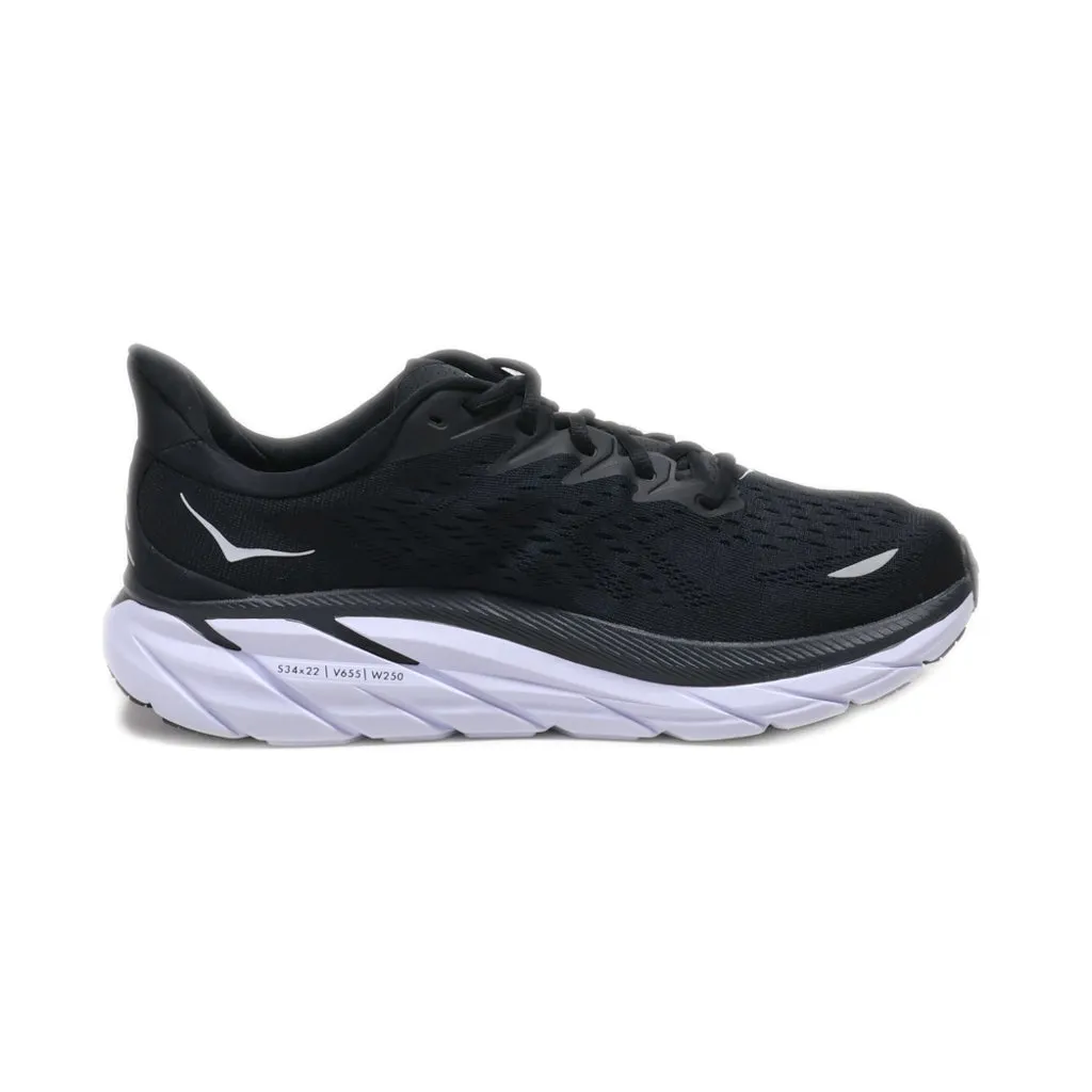 Hoka Clifton 8 Sport Shoes Leather Black Colour For Men