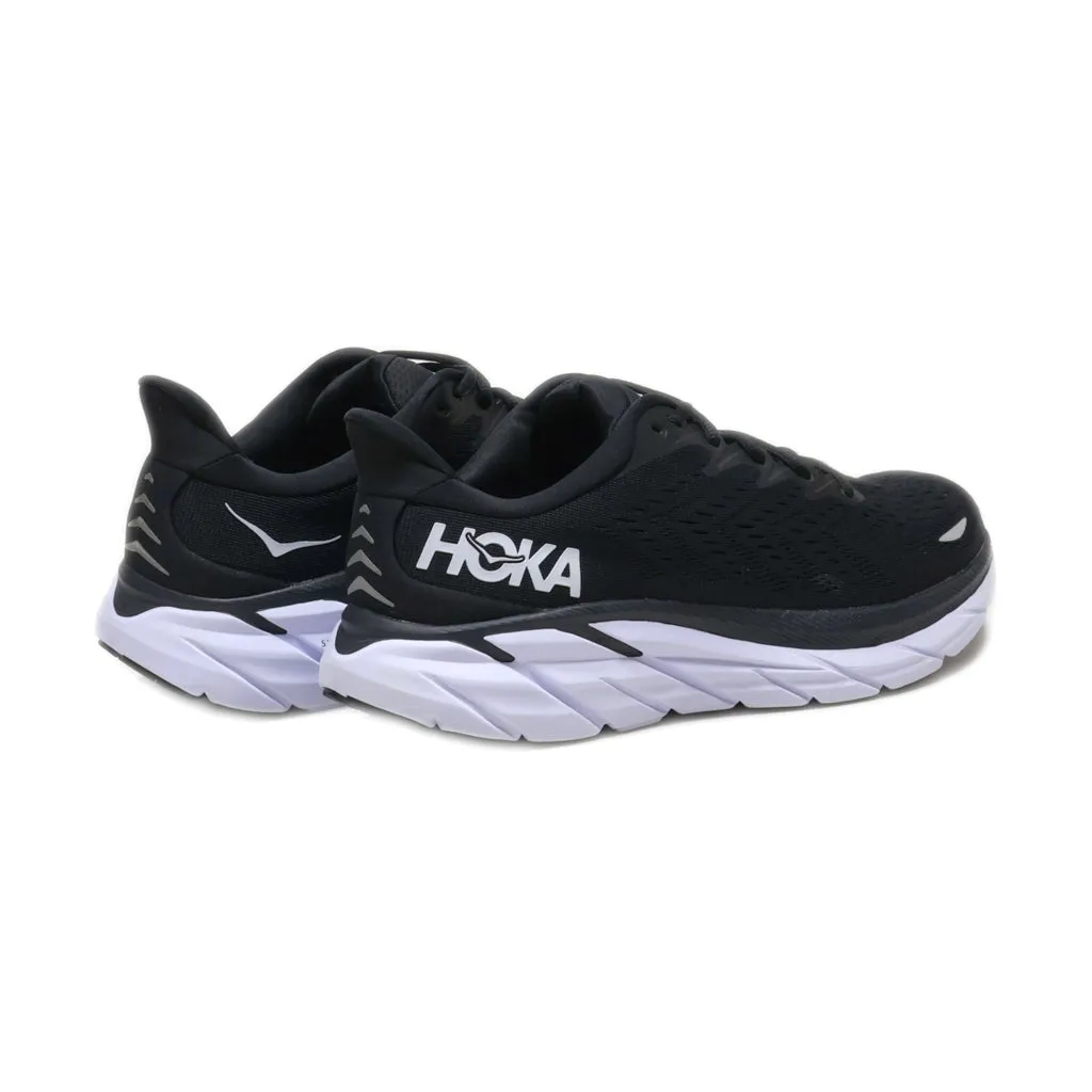 Hoka Clifton 8 Sport Shoes Leather Black Colour For Men