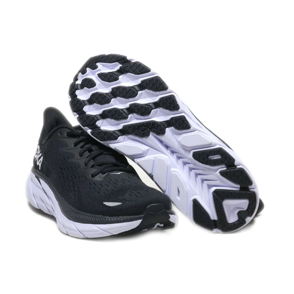 Hoka Clifton 8 Sport Shoes Leather Black Colour For Men