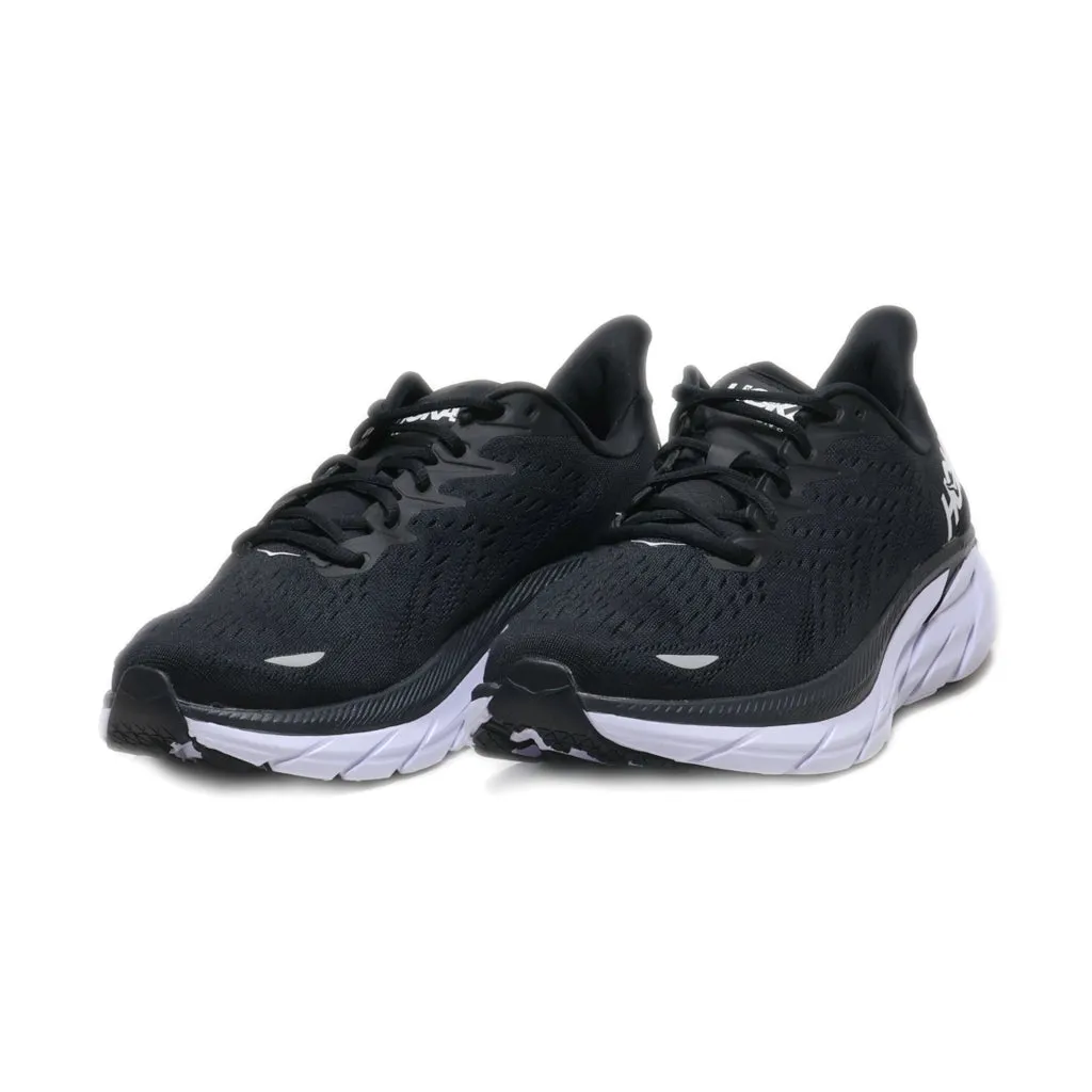 Hoka Clifton 8 Sport Shoes Leather Black Colour For Men