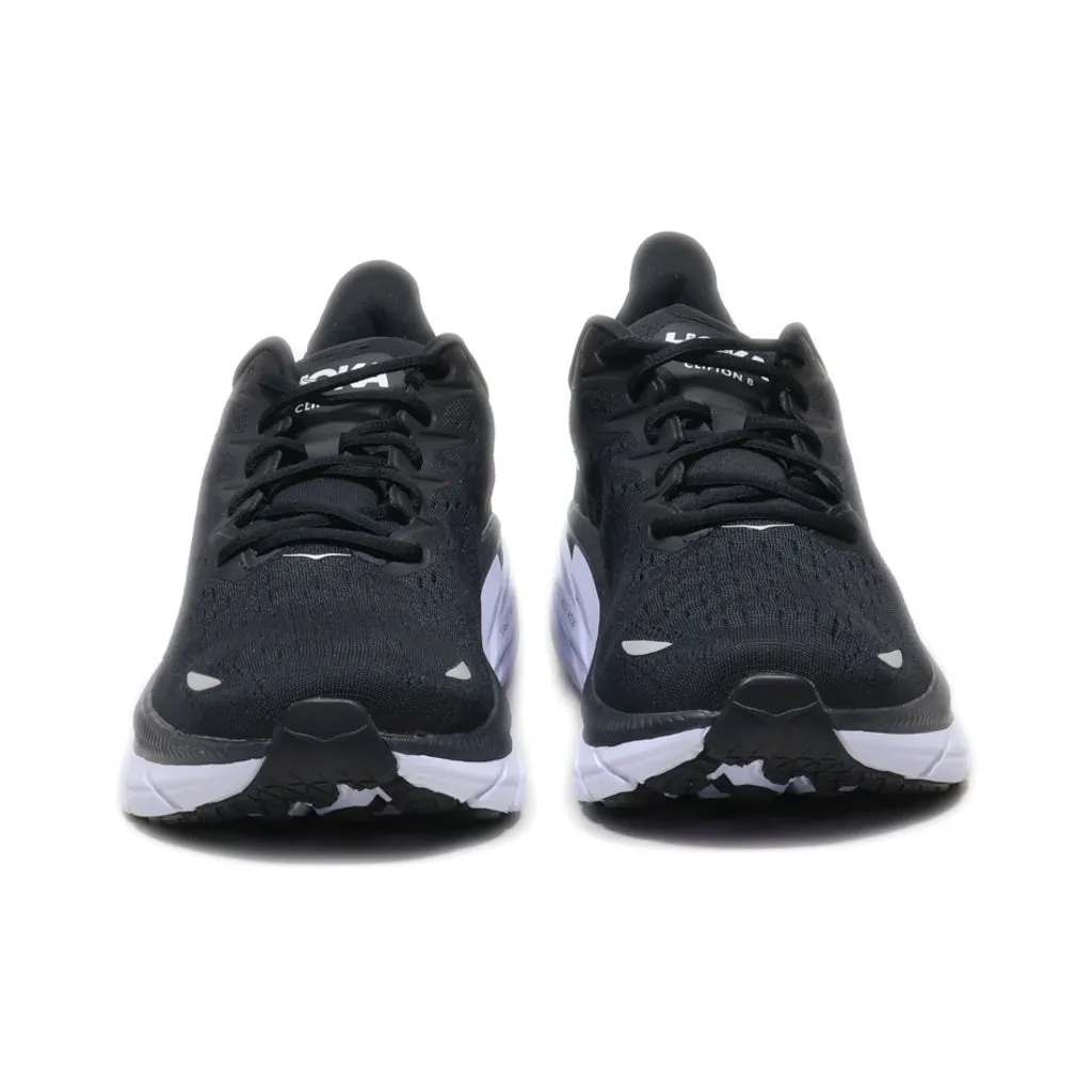Hoka Clifton 8 Sport Shoes Leather Black Colour For Men