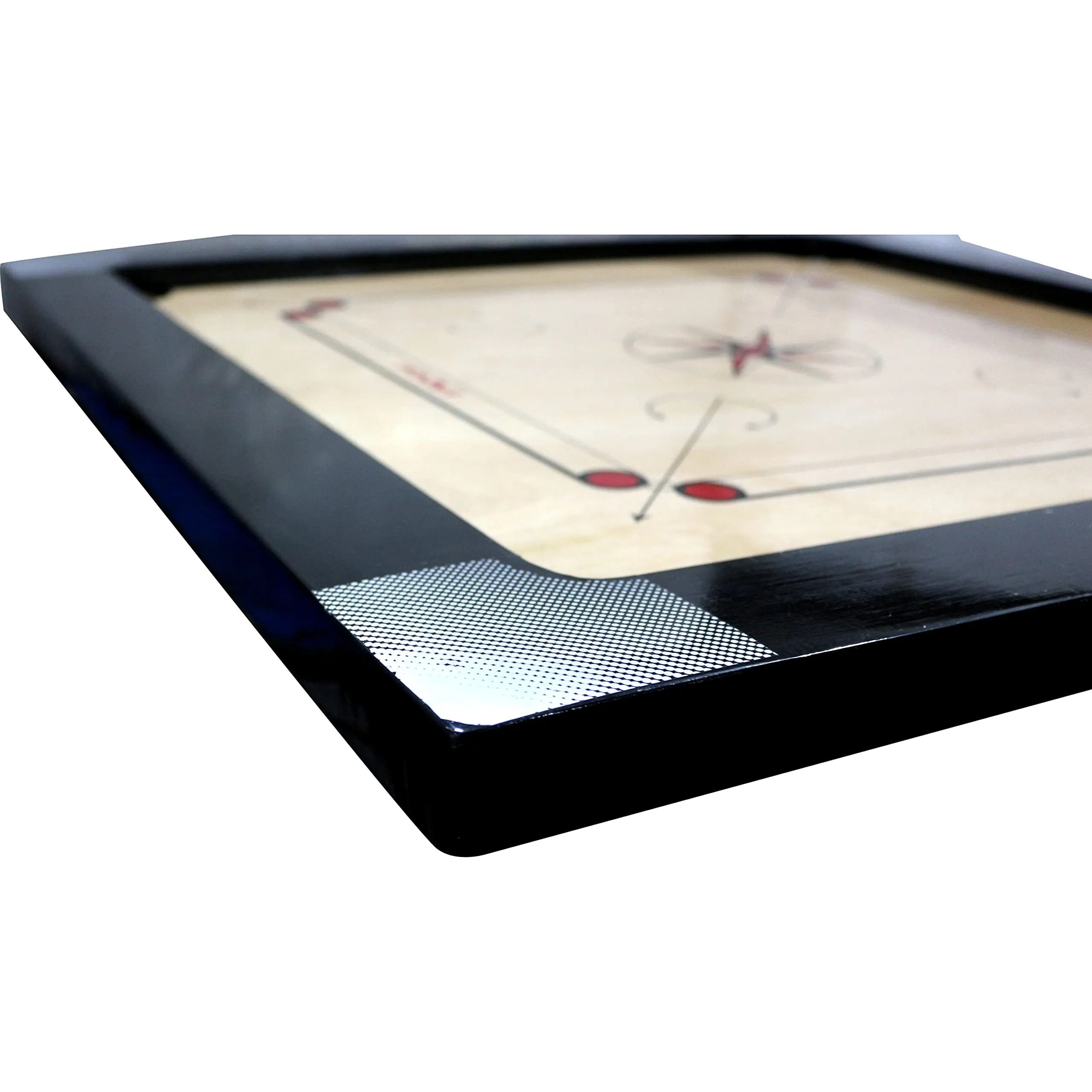 KOXTONS - Carrom Board 36 Inch Full Size with 3" Border (Super) with Stricker & Accessories, All Ages, Brown