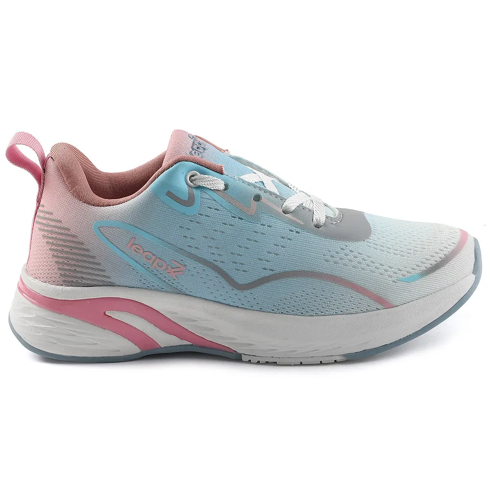 Leap7x Sky Blue Sports Lacing Walking Shoes For Women GHD-W10E By Liberty
