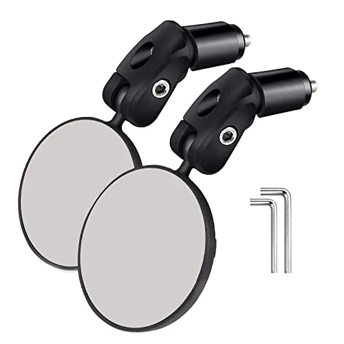 LICHTS 2Pcs Mountain Bike Handlebar Mirror Bicycle Rear View Mirrors Safety Cycling