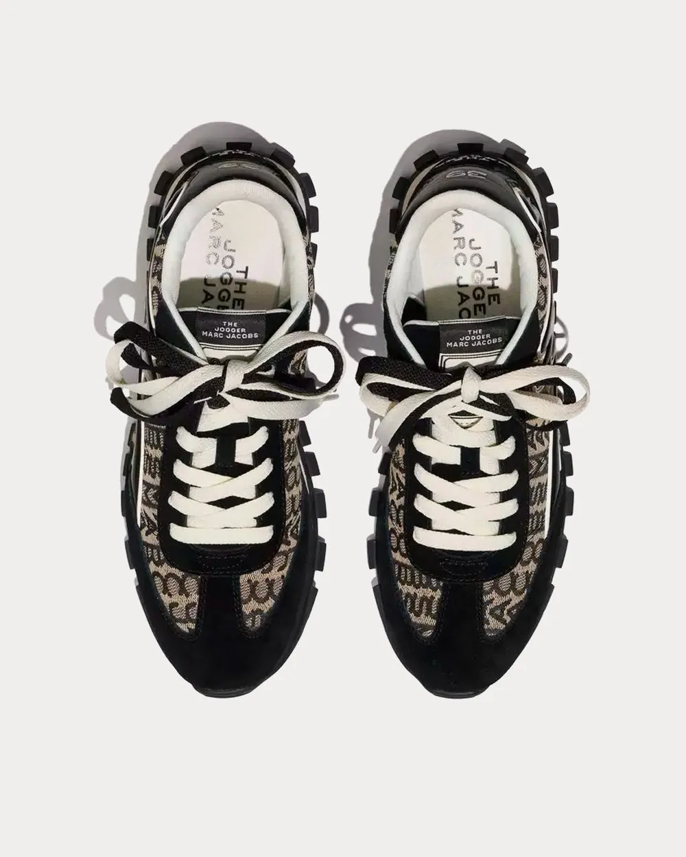 Monogram Jogger Black / White Low Top Sneakers