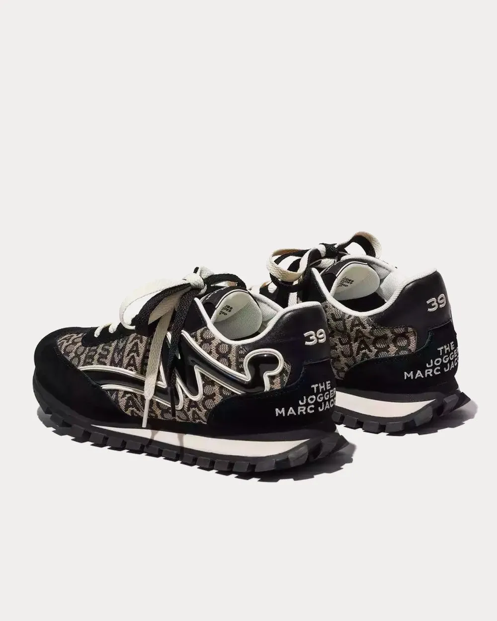 Monogram Jogger Black / White Low Top Sneakers