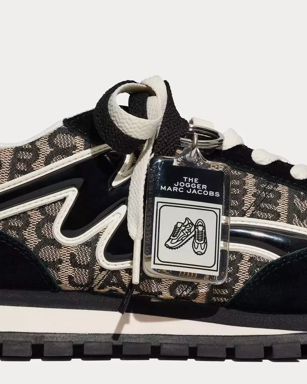 Monogram Jogger Black / White Low Top Sneakers