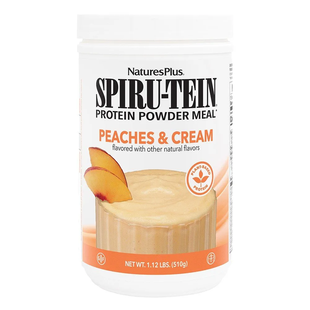 Nature's Plus Spiru-Tein Protein Peaches & Cream 1.1 lbs Powder