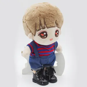 niannyyhouse 20cm Plush Doll Boots Leather Shoes Length 5.5cm 8in Doll Accessories Dress Up