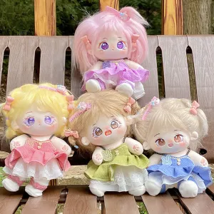 niannyyhouse 20cm Plush Doll Clothes Dress Petticoat Shoes Accessories Princess Skirt Set Soft Stuffed Plush Toy Dressup