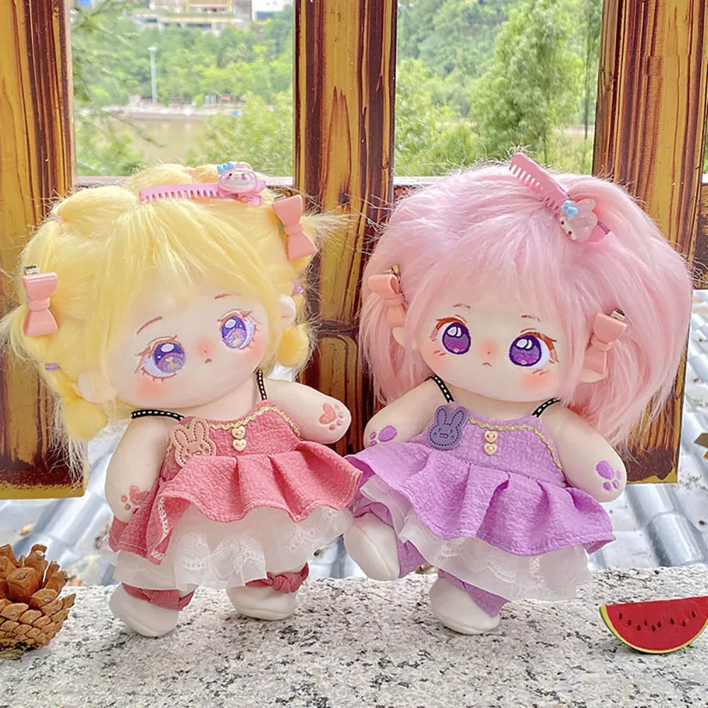 niannyyhouse 20cm Plush Doll Clothes Dress Petticoat Shoes Accessories Princess Skirt Set Soft Stuffed Plush Toy Dressup