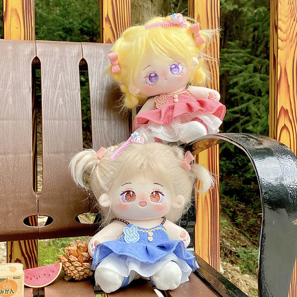 niannyyhouse 20cm Plush Doll Clothes Dress Petticoat Shoes Accessories Princess Skirt Set Soft Stuffed Plush Toy Dressup