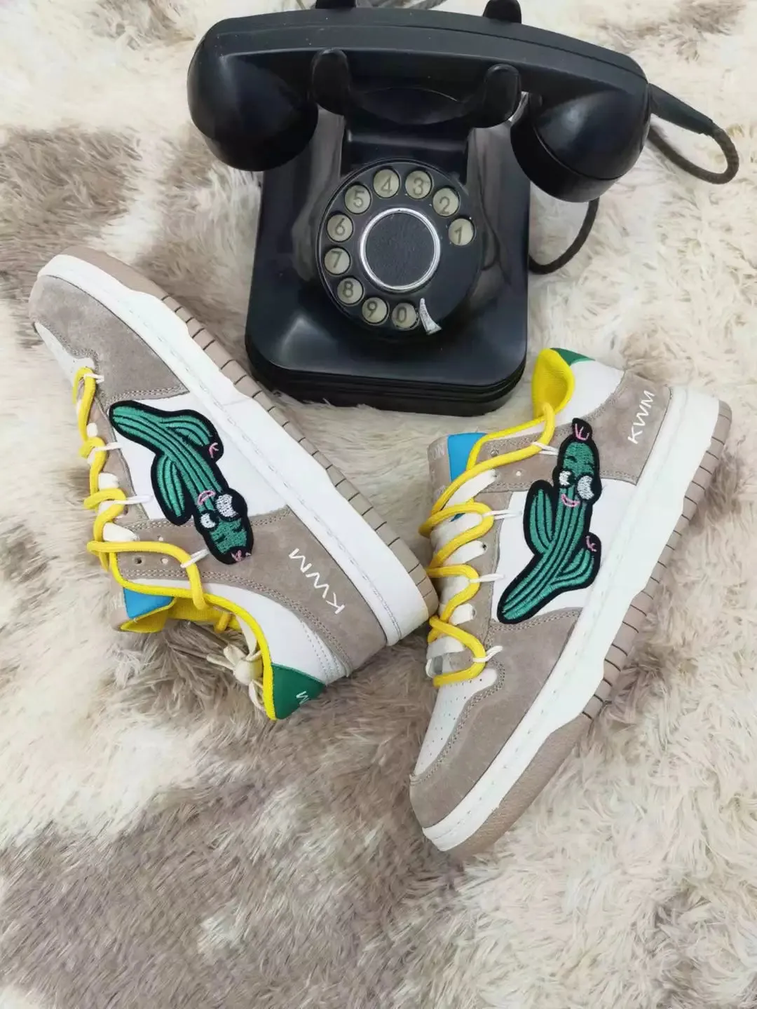 Niceprimes Elevated Cactus Embroidery Skate Shoes