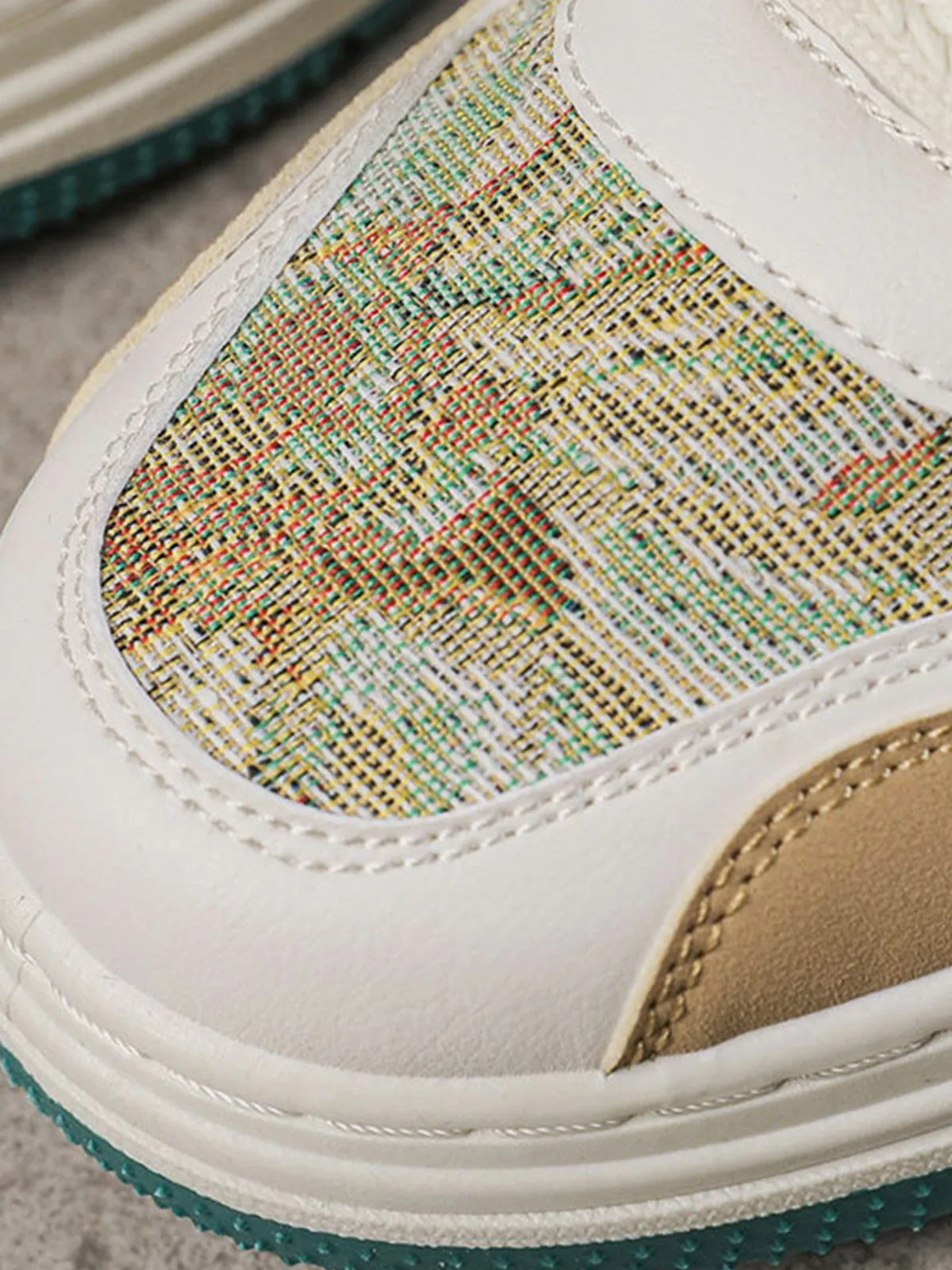 Niceprimes Letter Print Patchwork Skate Shoes