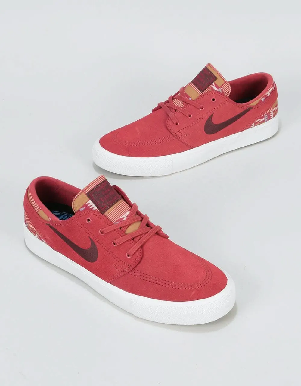 Nike SB Zoom Janoski RM Premium Skate Shoes - Cedar/Mahogany-Multi