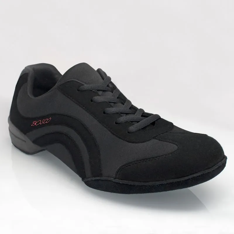 PB111 Bosco | Black Nubuck/Lycra  Practice / Teaching shoes