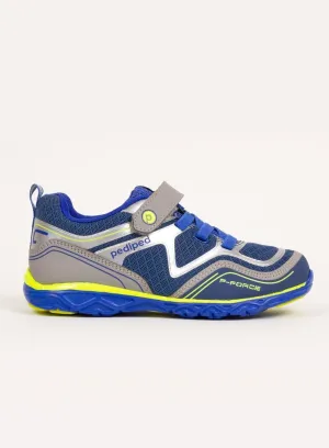 Pediped Force Trainers in Silver/Blue
