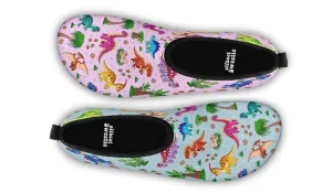 Pink And Blue Mismatched Baby Dinos Water Shoes