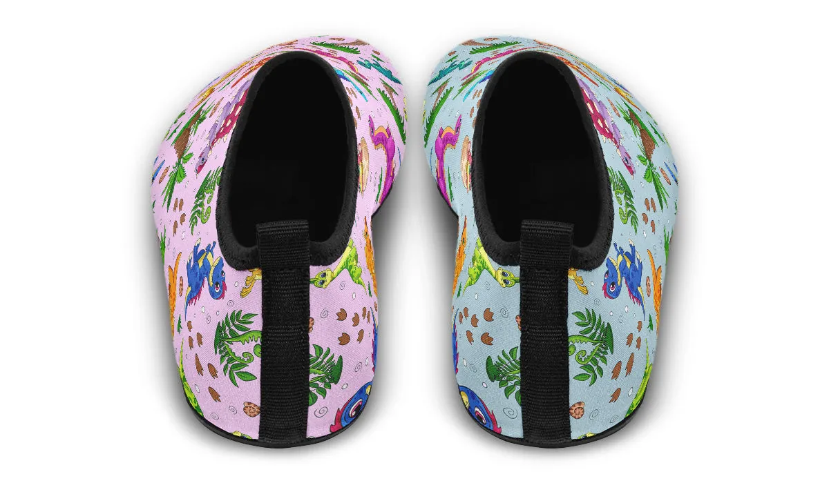 Pink And Blue Mismatched Baby Dinos Water Shoes